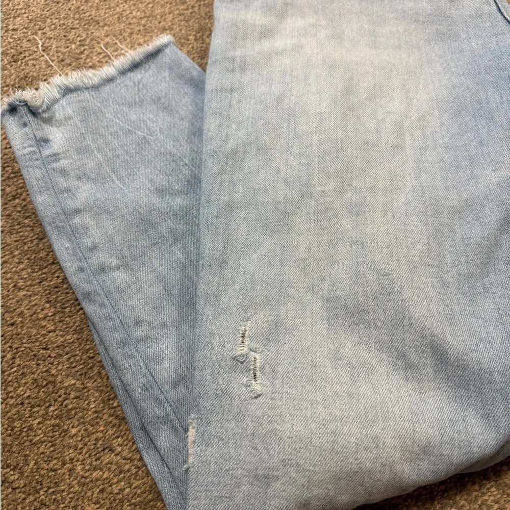 Abercrombie & Firch Curve Love Super Skinny Ankle High Rise light wash size 32 - Picture 7 of 8